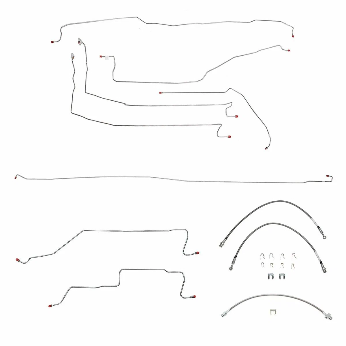 05-07 Chevrolet Silverado 1500 Brake Line and Hose Kit 4WD Ext Cab_Short Bed